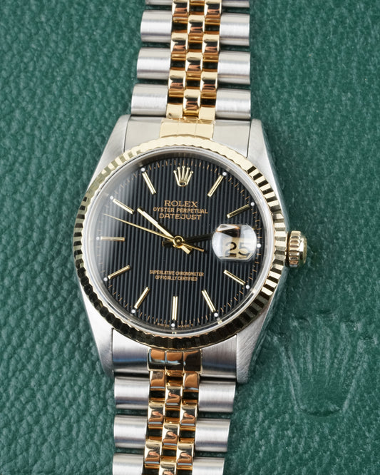Rolex Datejust 16233 "Black Tapestry"